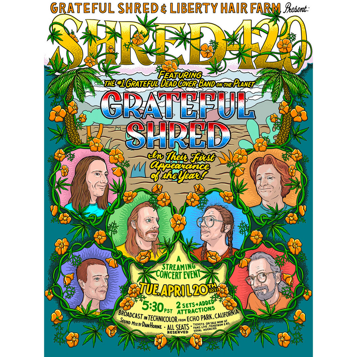Shred 420 - Live at Liberty Hair Farm, Los Angeles, CA 4/20/21