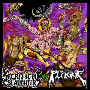 The New Plague vs. Sacrificial Slaughter Split cover