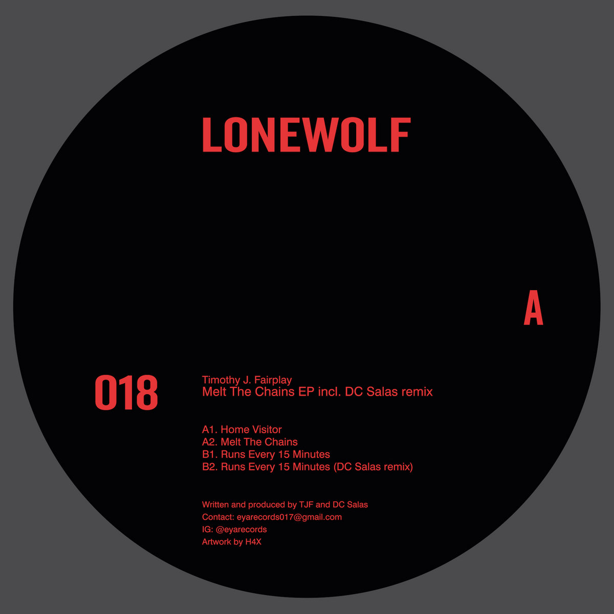 LONEWOLF018 - TIMOTHY J. FAIRPLAY 'MELT THE CHAINS EP' INCL
