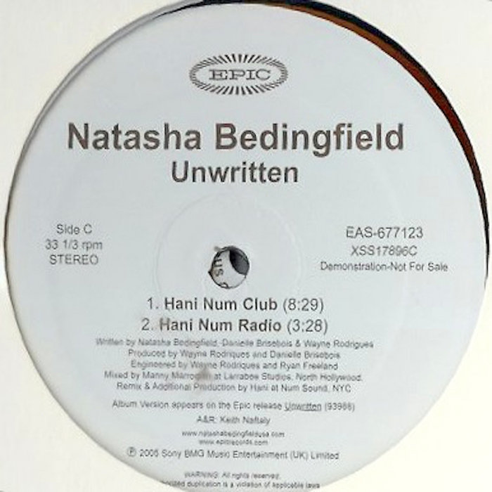 NATASHA BEDINGFIELD UNWRITTEN (HANI NUM DUB) REMASTER Hani