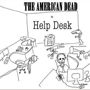 American Dead/Help Desk Split EP cover