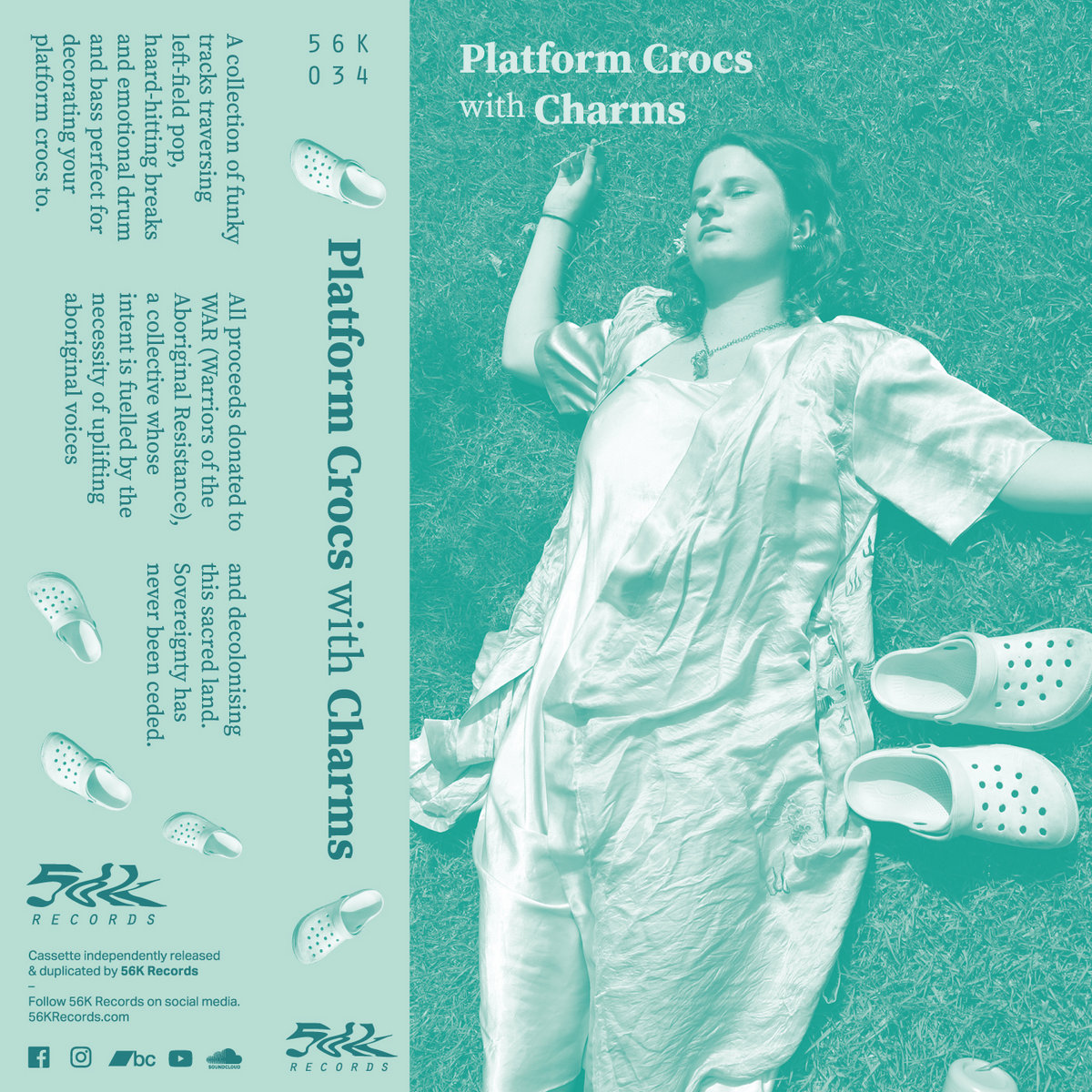 platform crocs with charms