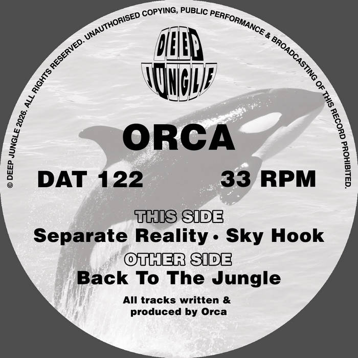 サティアグラハ PARK LILT RECORDS DAT122 Orca - Back to the Jungle / Separate Reality / Sky Hook