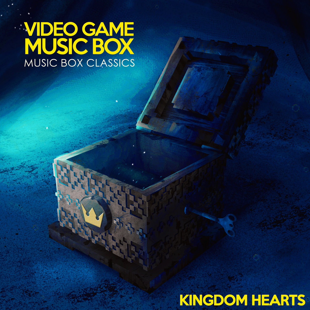 Black Rectangle jewelry Music Box ♫ Kingdom Hearts  ♫ 