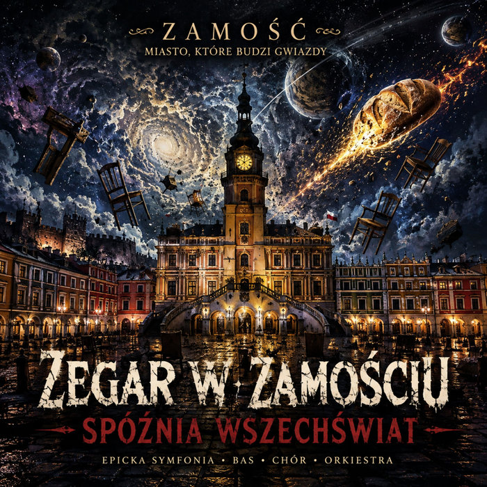 Zegar w Zamościu spóźnia wszechświatのBandcamp公式ジャケット