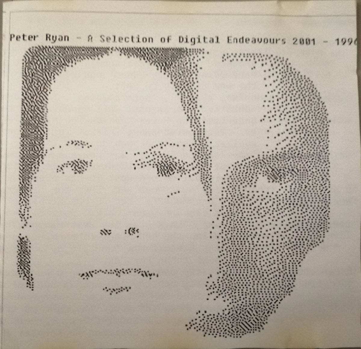 A Selection of Digital Endeavours 2001-1996 cover