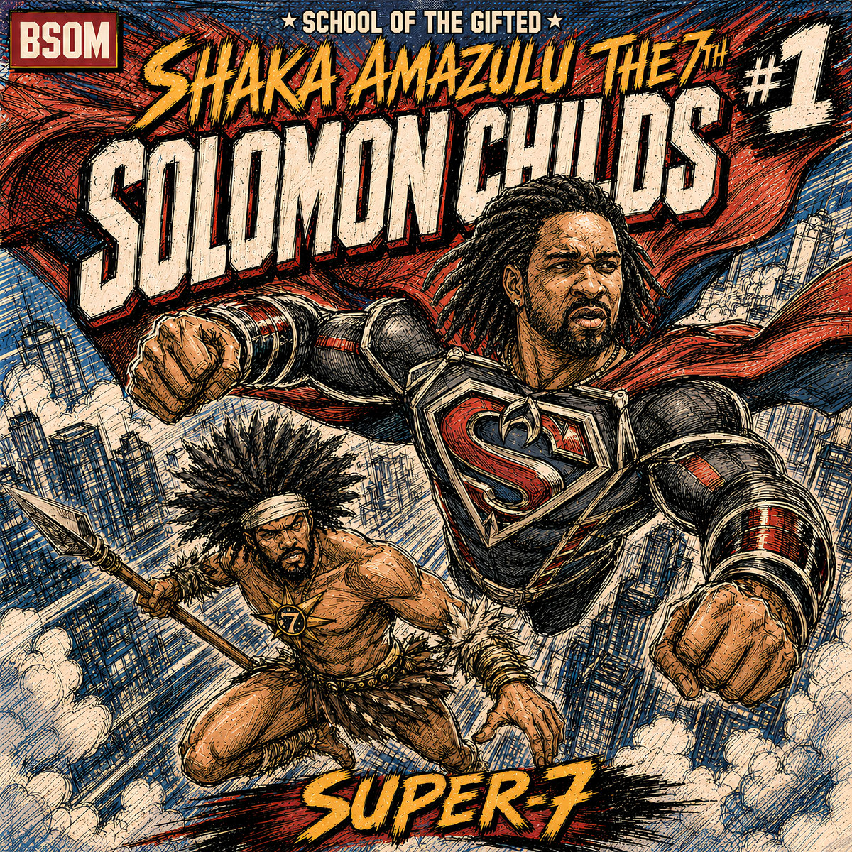 Super-7: Issue #1 | Solomon Childs | Shaka Amazulu The 7th