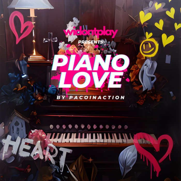 Piano Love beat tape cover by paco in action