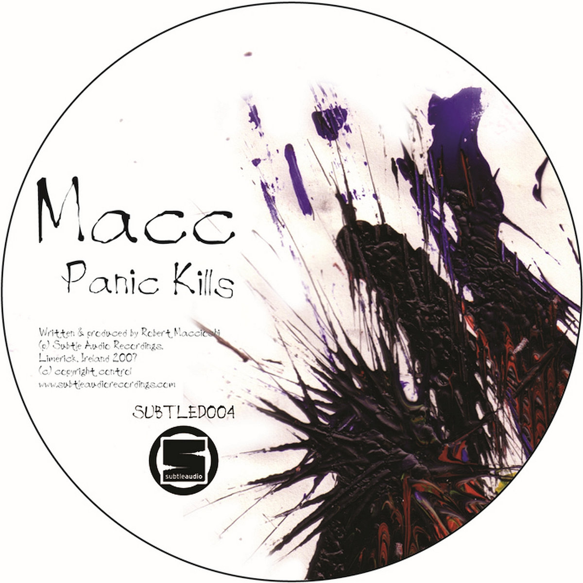 SUBTLED004 :: Macc - Panic Kills cover