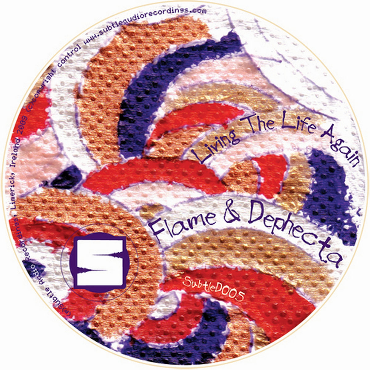SUBTLED005 :: Flame & Dephecta - Living The Life Again cover