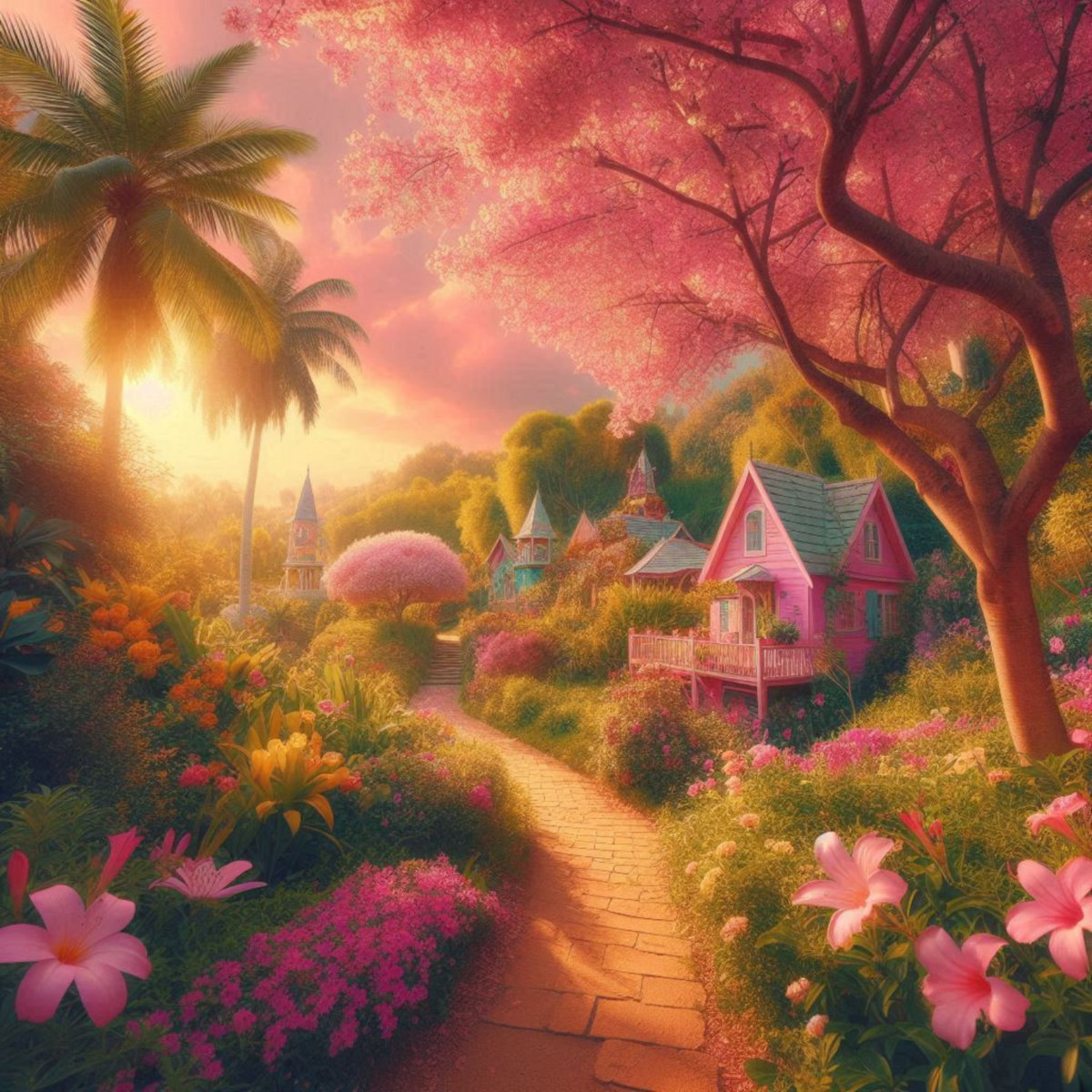 a Pink afternoon walk! cover