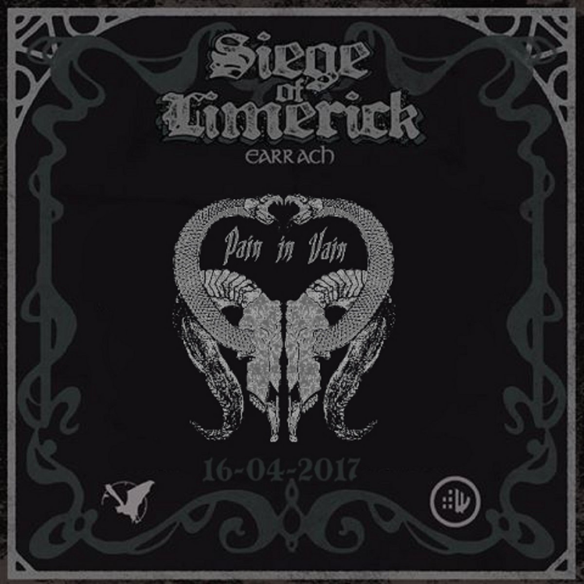 PAIN IN VAIN - Live At The Siege Of Limerick : Earrach 2017 cover
